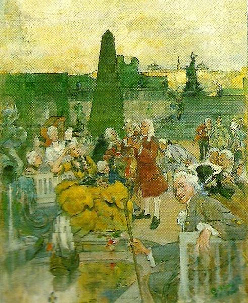 Carl Larsson omarbetat forslag till vaggmalningar i nationalmusei nedre trapphall china oil painting image